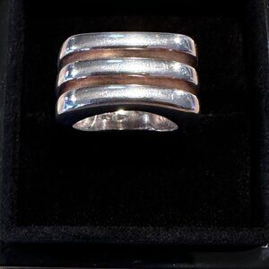 Perfectly Geometric Statement Ring - Silpada .925 Sterling